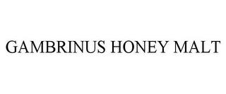 GAMBRINUS HONEY MALT trademark