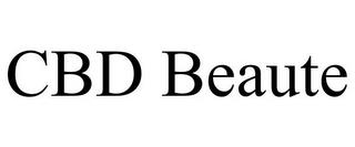 CBD BEAUTE trademark