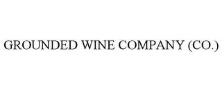 GROUNDED WINE COMPANY (CO.) trademark