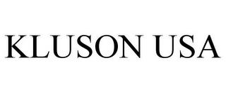 KLUSON USA trademark