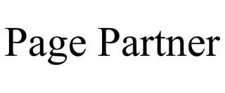 PAGE PARTNER trademark