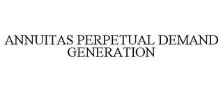 ANNUITAS PERPETUAL DEMAND GENERATION trademark