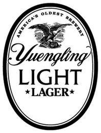 AMERICA'S OLDEST BREWERY SINCE 1829 YUENGLING LIGHT LAGER trademark