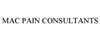 MAC PAIN CONSULTANTS trademark