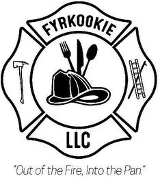 FYRKOOKIE LLC "OUT OF THE FIRE, INTO THE PAN." trademark