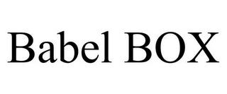 BABEL BOX trademark