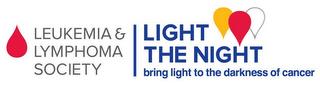 LEUKEMIA & LYMPHOMA SOCIETY LIGHT THE NIGHT BRING LIGHT TO THE DARKNESS OF CANCER trademark