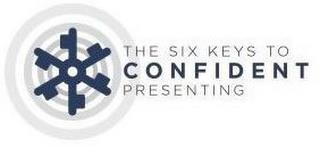 THE SIX KEYS TO CONFIDENT PRESENTING trademark