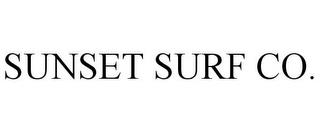 SUNSET SURF CO. trademark