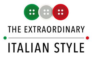 THE EXTRAORDINARY ITALIAN STYLE trademark