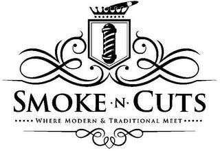 SMOKE · N · CUTS ····· WHERE MODERN & TRADITIONAL MEET ····· trademark