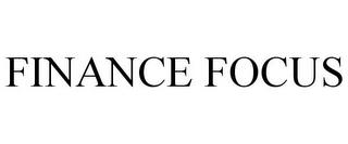 FINANCE FOCUS trademark