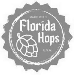 MADE WITH FLORIDA HOPS U.S.A. trademark