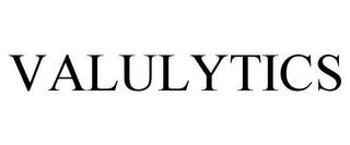 VALULYTICS trademark