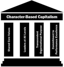 CHARACTER-BASED CAPITALISM SHARED CORE VALUES LEADERS AT ALL LEVELS TRANSCENDENT ORGANIZATIONAL PURPOSE COMMITMENT TO PERFORMANCE EXCELLENCE trademark