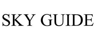 SKY GUIDE trademark