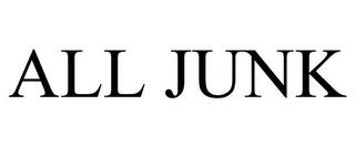 ALL JUNK trademark