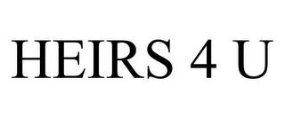 HEIRS 4 U trademark