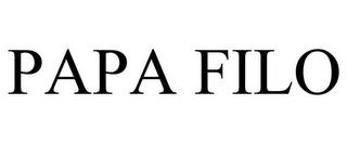 PAPA FILO trademark