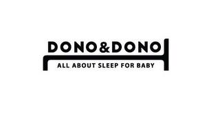 DONO&DONO ALL ABOUT SLEEP FOR BABY trademark