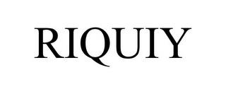 RIQUIY trademark