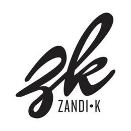 ZK ZANDI · K trademark