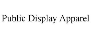 PUBLIC DISPLAY APPAREL trademark