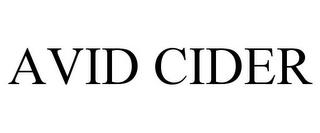 AVID CIDER trademark