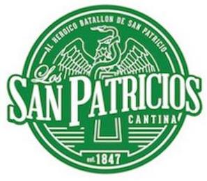 LOS SAN PATRICIOS CANTINA AL HEROICA BATTALON DE SAN PATRICIO trademark