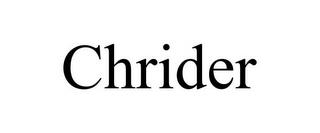 CHRIDER trademark