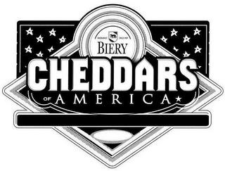 CHEDDARS OF AMERICA EXCELLENCE SINCE 1929 BIERY trademark