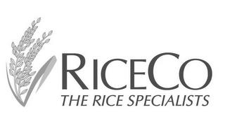 RICECO THE RICE SPECIALISTS trademark