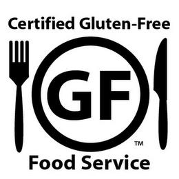 CERTIFIED GLUTEN-FREE FOOD SERVICE trademark