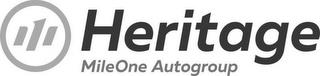 HERITAGE MILEONE AUTOGROUP trademark