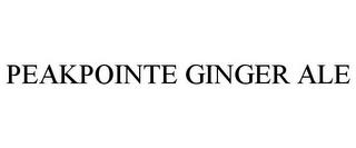 PEAKPOINTE GINGER ALE trademark