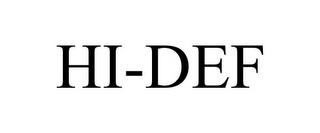 HI-DEF trademark