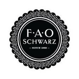 F A O SCHWARZ  SINCE 1862 trademark