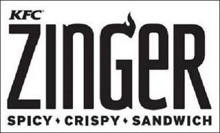 KFC ZINGER SPICY CRISPY SANDWICH trademark