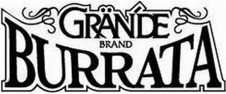 GRANDE BRAND BURRATA trademark