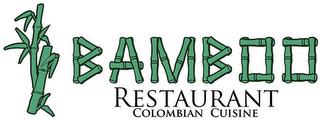 BAMBOO RESTAURANT COLOMBIAN CUISINE trademark