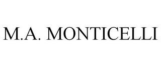 M.A. MONTICELLI trademark