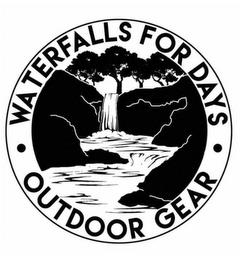 WATERFALLS FOR DAYS OUTDOOR GEAR trademark