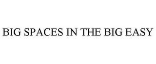 BIG SPACES IN THE BIG EASY trademark