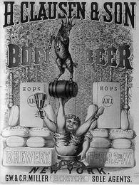 H. CLAUSEN & SON BOCK BEER HOPS AN.J. G. MALT CO. BREWERY, 47TH ST.8 2ND AV. 1879 NEW YORK G.W. & C.R. MILLER BOSTON SOLE AGENTS.MALT CO. BREWERY, 47TH ST.8 2ND AV. 1879 NEW YORK G.W. & C.R. MILLER BOSTON SOLE AGENTS. trademark