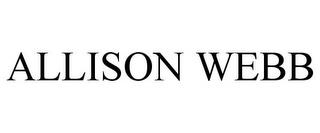 ALLISON WEBB trademark