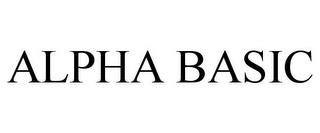 ALPHA BASIC trademark