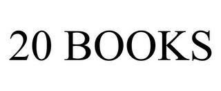 20 BOOKS trademark