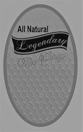 ALL NATURAL LEGENDARY BEE HONEY trademark