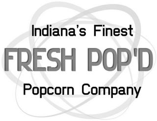 INDIANA'S FINEST FRESH POP'D POPCORN COMPANY trademark