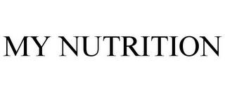 MY NUTRITION trademark